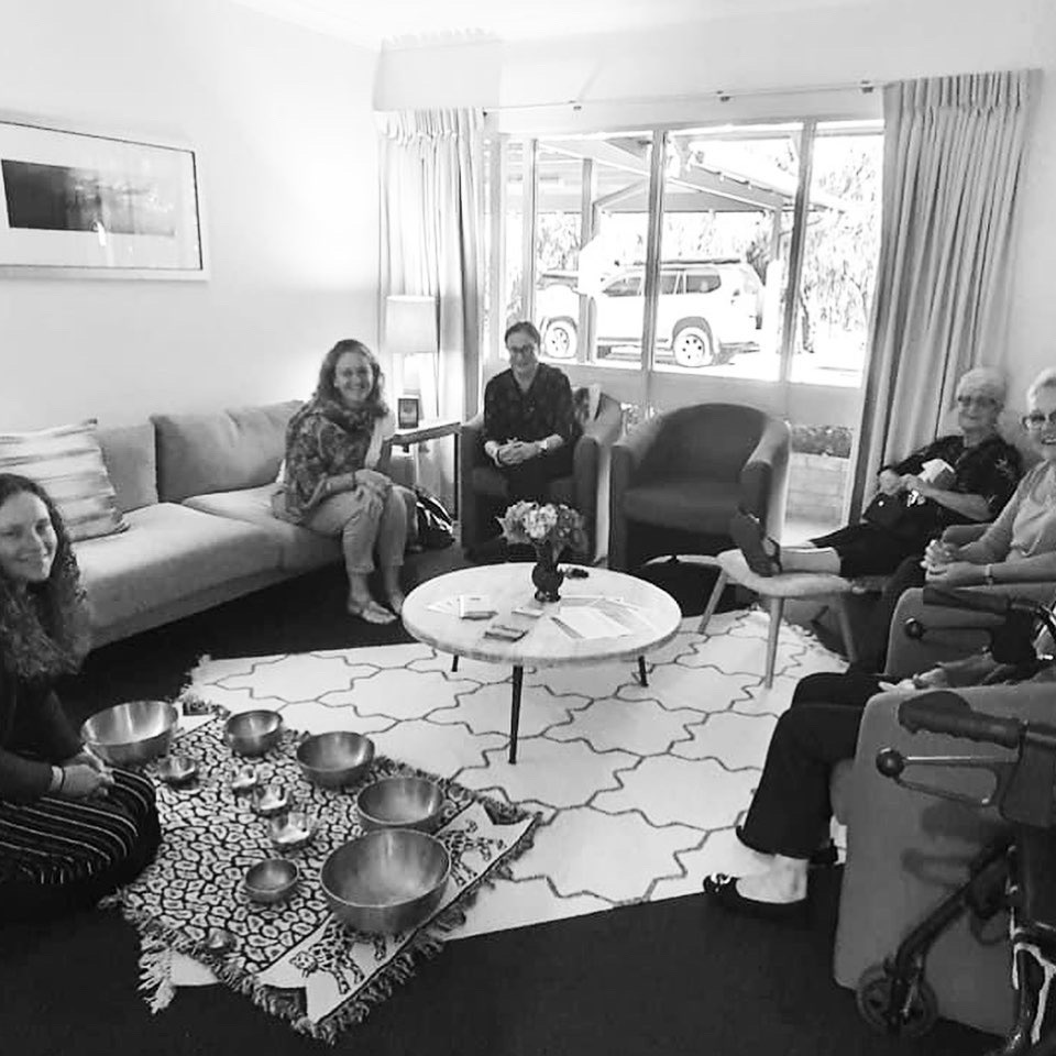 Mindfully YOU sound meditation sessions held at the Busselton Hospice by Nurturing with Miranda